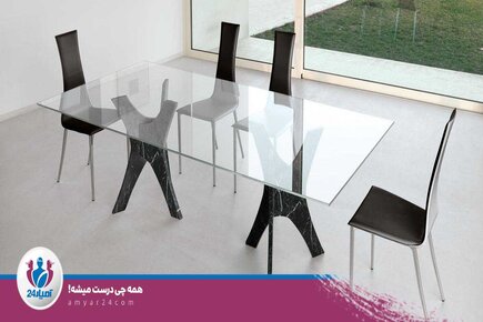 شیشه-از بین بردن خط و خش میز شیشه ای-آمیار24